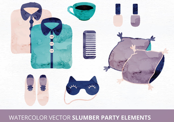 Slumber Party Vector Elements - Free vector #335465